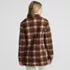 Women's Print Boucle Fleece Coat, Back
