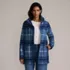 Women's Print Boucle Fleece Coat, Front