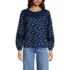 Women's Long Sleeve Slub Pintuck Top, Front