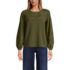 Women's Long Sleeve Slub Pintuck Top, Front