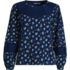 Women's Long Sleeve Slub Pintuck Top, Front