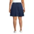 Women's Plus Size Lightweight Denim Mid Rise Pleated Above the Knee Skirt, Back