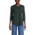 Women's 3/4 Sleeve Lightweight Jersey Embellished Top, Front