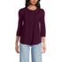 Women's 3/4 Sleeve Lightweight Jersey Embellished Top, Front