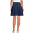 Women's Lightweight Denim Mid Rise Pleated Above the Knee Skirt, Back