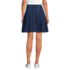 Women's Lightweight Denim Mid Rise Pleated Above the Knee Skirt, Back