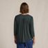 Women's Plus Size 3/4 Sleeve Lightweight Jersey Embellished Top, Back