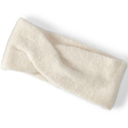 Women's Brushed Twist Headband - Lands' End - Ivory