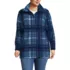 Women's Plus Size Print Boucle Fleece Coat, Front