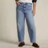Women's Plus Size Recover High Rise Barrel Leg Ankle Jeans, Front