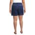 Women's Plus Size Soft Denim High Rise 7" Pleated Trouser Shorts, Back