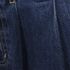 Women's Soft Denim High Rise 7" Pleated Trouser Shorts, alternative image