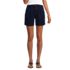 Women's Soft Denim High Rise 7" Pleated Trouser Shorts, Front