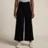 Women's Denim High Rise Patch Pocket Extra Wide Leg Crop Jeans, Front