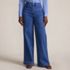 Women's Soft Denim High Rise Wide Leg Braided Jeans, Front