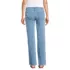 Women's Soft Denim Mid Rise Relaxed Straight Leg Embroidered Jeans, Back
