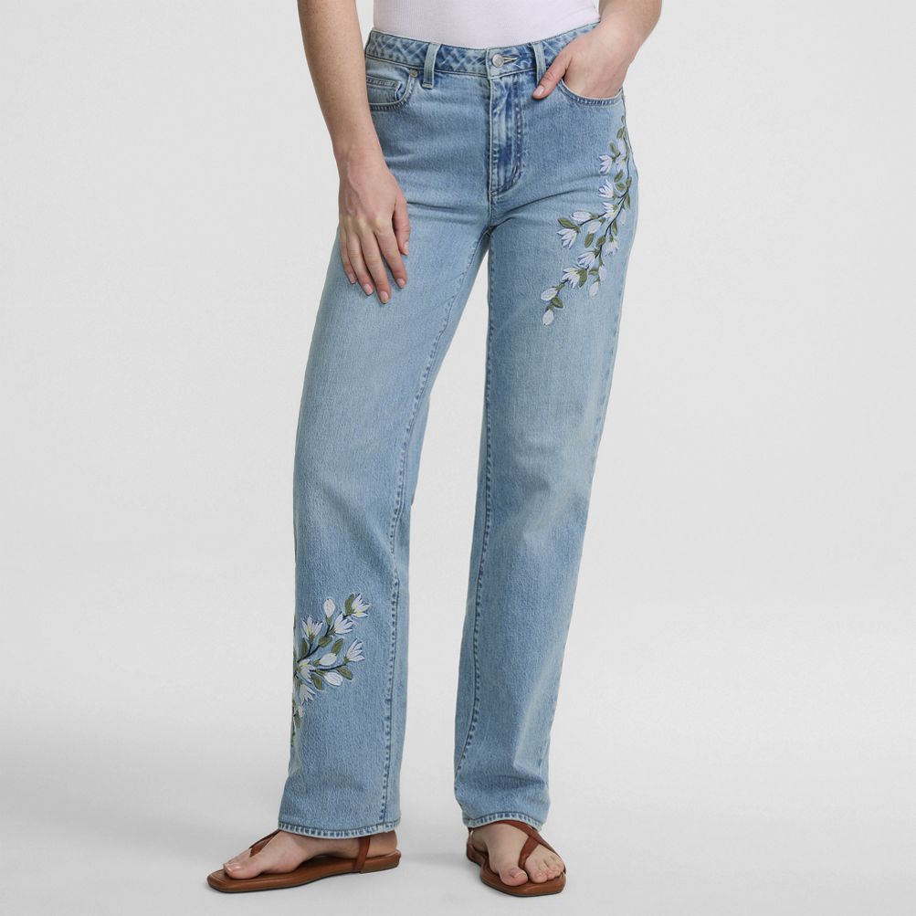 green emerald velvet dress Saddle Up Mid Rise Embroidered Bootcut Jeans – Valeria'S Boutique main image 1