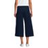 Women's Denim Mid Rise Wide Leg Culotte Jeans, Back