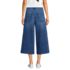 Women's Denim Mid Rise Wide Leg Culotte Jeans, Back