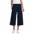 Women's Denim Mid Rise Wide Leg Culotte Jeans, Front