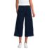 Women's Denim Mid Rise Wide Leg Culotte Jeans, Front