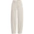 Women's Corduroy High Rise Barrel Leg Ankle Pants, Front