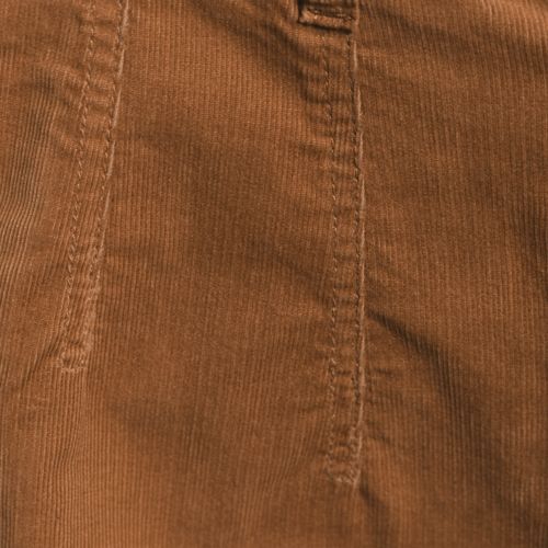 Women's Corduroy High Rise Wide Leg Top Stitch Trousers, alternative image
