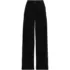 Women's Corduroy High Rise Wide Leg Top Stitch Trousers, Front