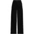 Women's Corduroy High Rise Wide Leg Top Stitch Trousers, Front
