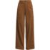 Women's Corduroy High Rise Wide Leg Top Stitch Trousers, Front