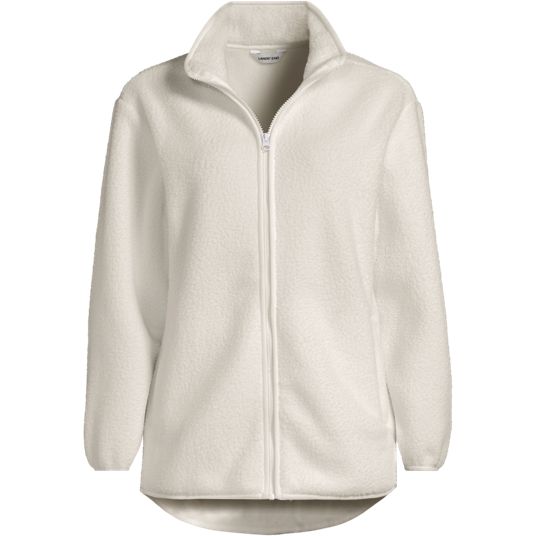 cream fleece dress coat women Women's Ivory Fleece Jackets
