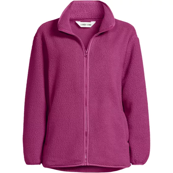 Women's Cozy Sherpa Full Zip Fleece Jacket - primary