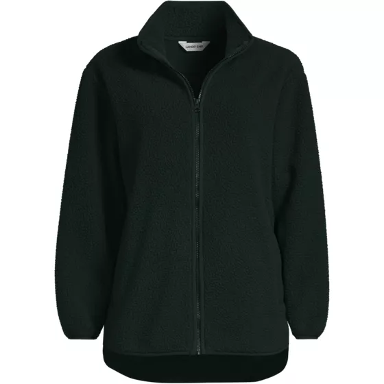 Women's Plus Size Cozy Sherpa Full Zip Fleece Jacket - primary