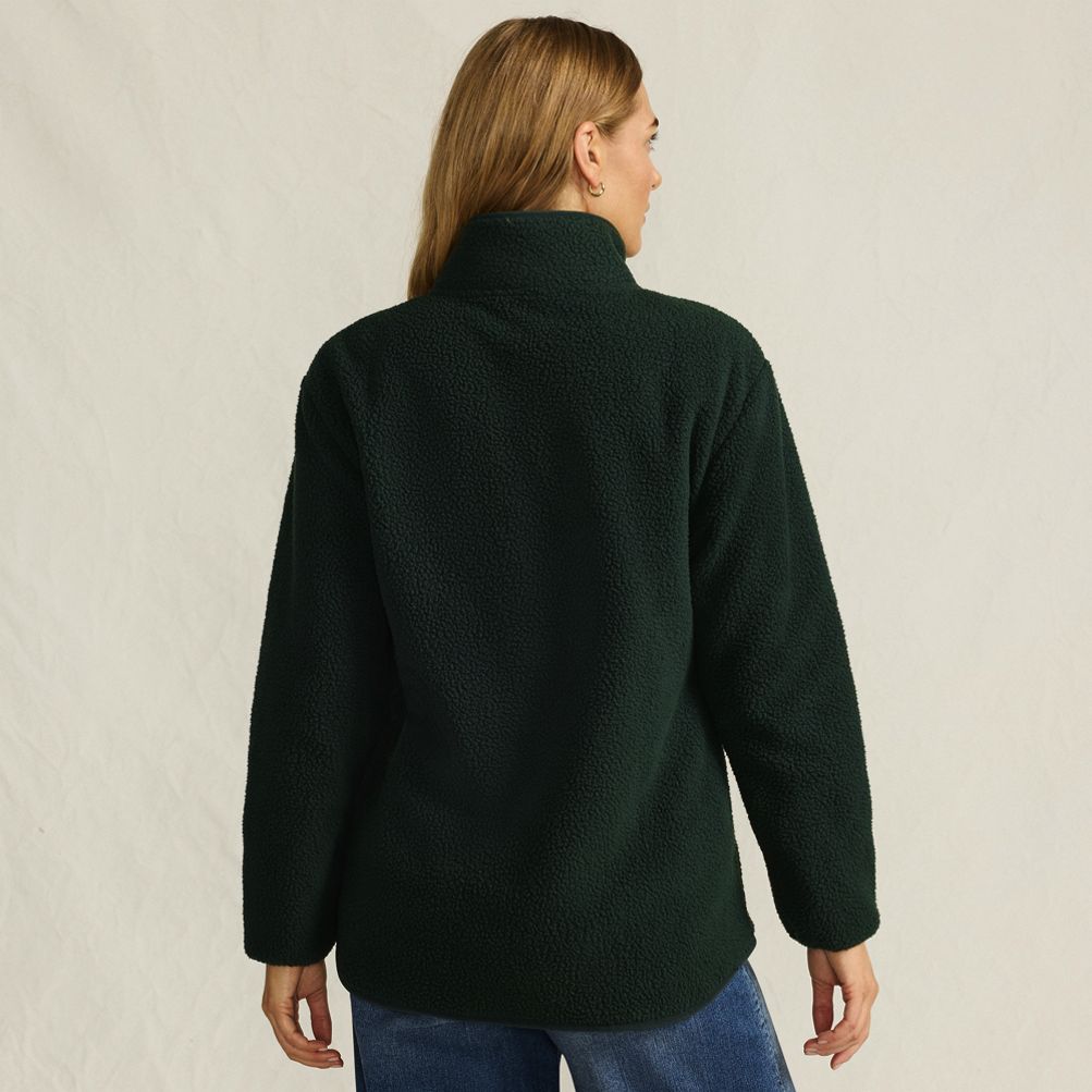 Women's Cozy Sherpa Full Zip Fleece Jacket | Lands' End