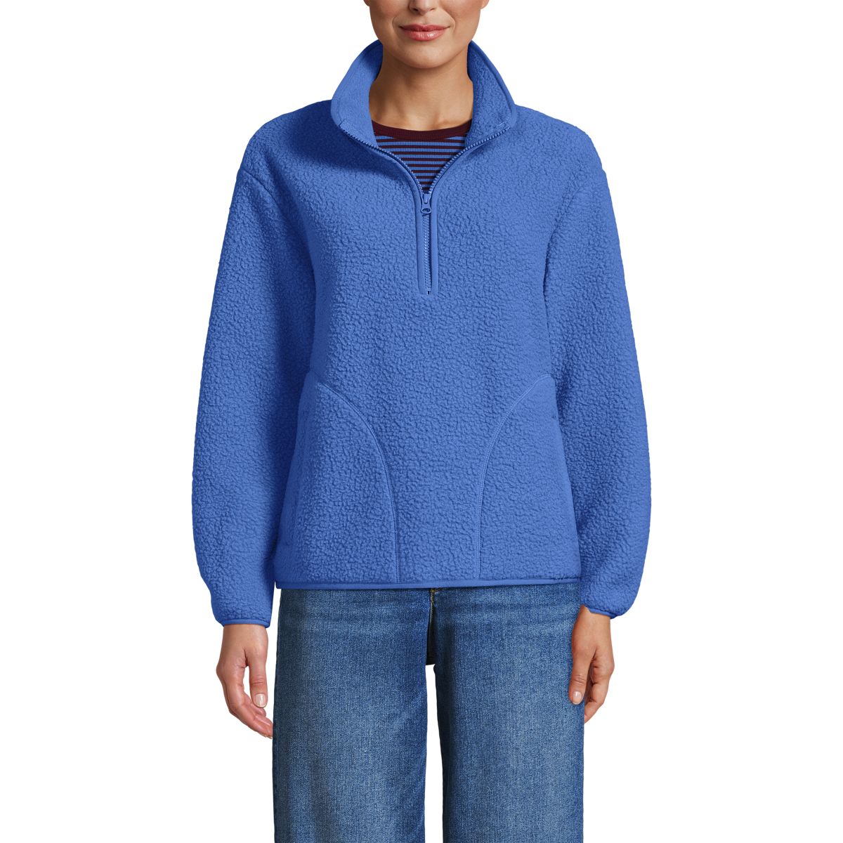 Women's Half Zip Cozy Sherpa Fleece Pullover