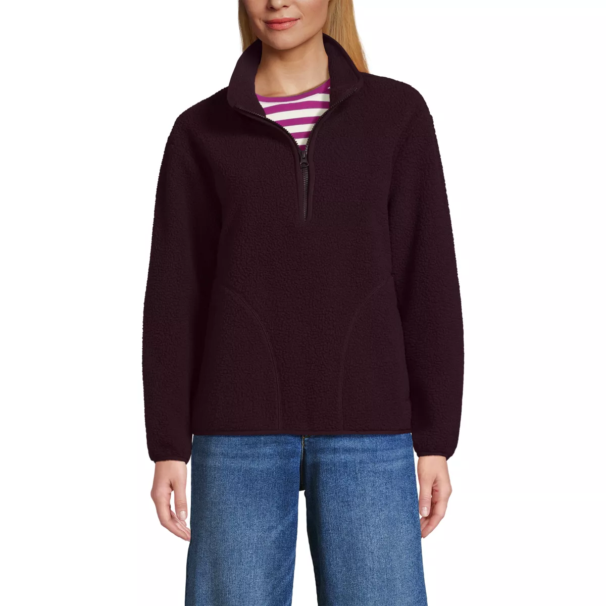 Women's Half Zip Cozy Sherpa Fleece Pullover