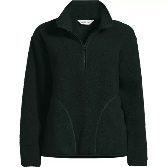 Women's Half Zip Cozy Sherpa Fleece Pullover - primary