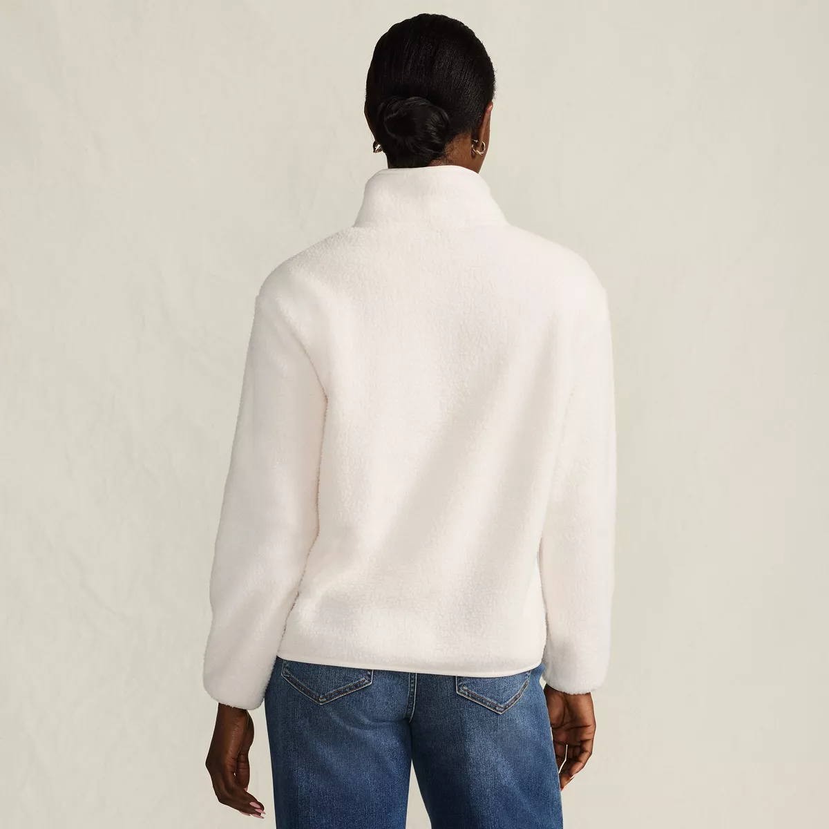 Women's Half Zip Cozy Sherpa Fleece Pullover