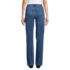 Women's Petite Soft Denim High Rise Rail Straight Leg Utility Jeans, Back