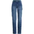 Women's Soft Denim High Rise Rail Straight Leg Utility Jeans, Front