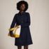 Women's Soft Denim Popover Long Sleeve Shirt Dress, alternative image