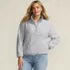Women's Plus Size Half Zip Cozy Sherpa Fleece Pullover, alternative image
