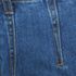 Women's Petite Soft Denim High Rise Wide Leg Top Stitch Trousers, alternative image