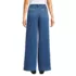 Women's Soft Denim High Rise Wide Leg Top Stitch Trousers, Back