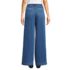 Women's Petite Soft Denim High Rise Wide Leg Top Stitch Trousers, Back