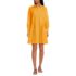 Women's Embroidered Poplin Button Front Dress with Godets, alternative image