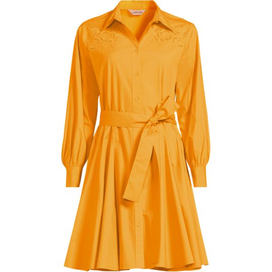 open lace back dress CYRUS SEQUIN POPLIN SHIRT DRESS – AKIRA main image 0