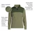 Men's Anyweather RainDefense Fleece Mixed Media Quarter Zip Pullover, alternative image