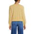 Women's Cropped Fine Gauge Crew Neck Cardigan Sweater, Back