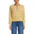 Women's Cropped Fine Gauge Crew Neck Cardigan Sweater, Front